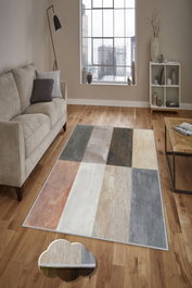 Conceptum Alfombra Multicolor con Impresión 3D de 120 x 180 cm